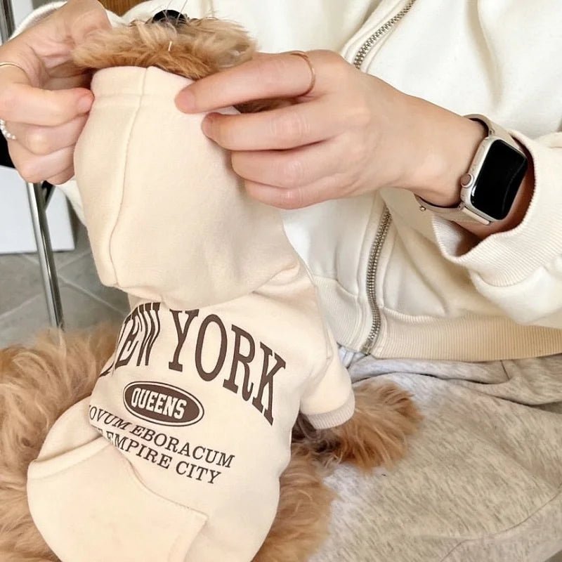 Elevate your pet’s style with this premium New York dog hoodie, crafted for discerning owners who demand both fashion and comfort for their four - legged companions. Inspired by the timeless sophistication of the Empire City. - Luxempirez