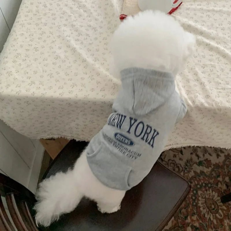 Elevate your pet’s style with this premium New York dog hoodie, crafted for discerning owners who demand both fashion and comfort for their four - legged companions. Inspired by the timeless sophistication of the Empire City. - Luxempirez