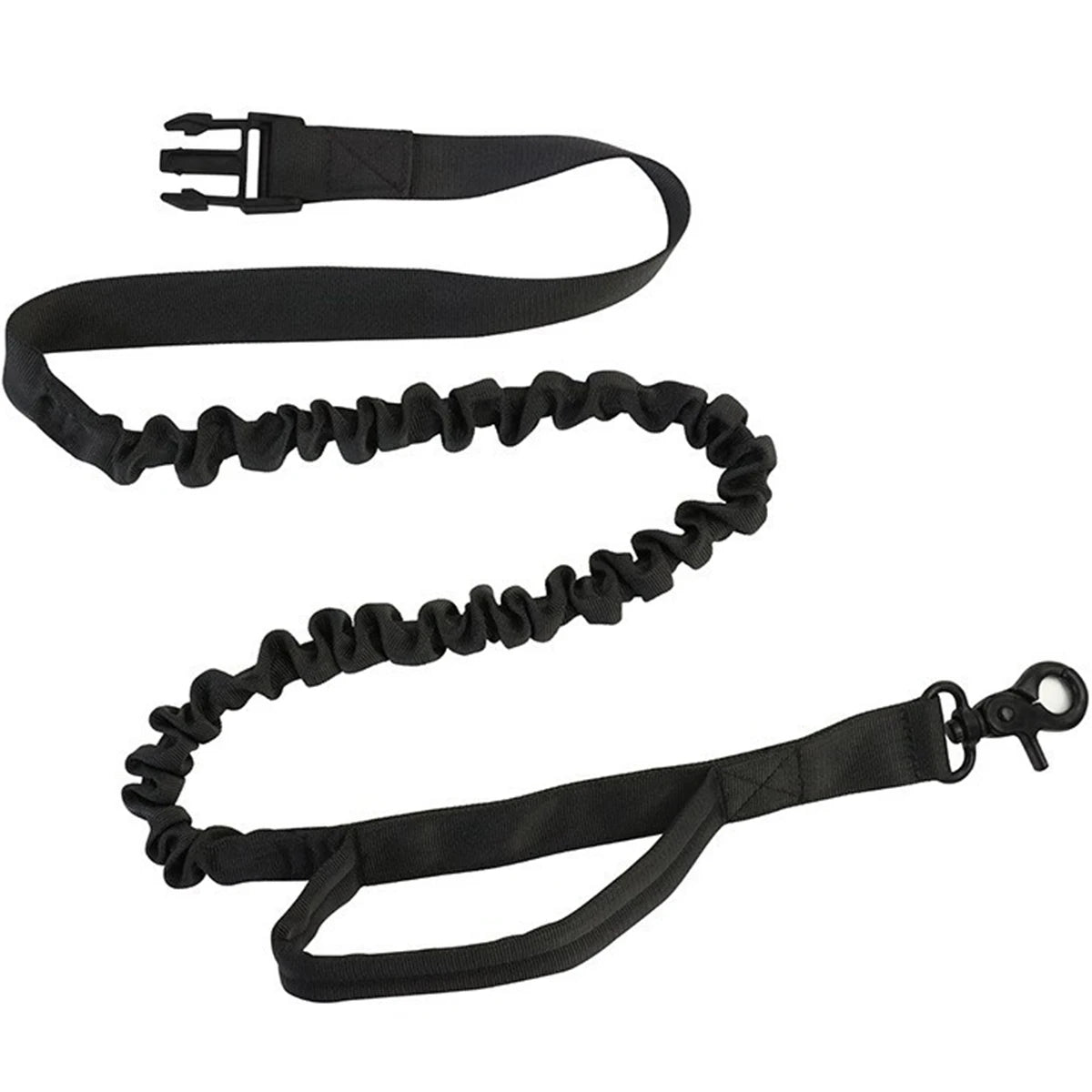 Enjoy hands‑free runs and walks with this adjustable waist leash set, featuring a durable nylon belt, shock‑absorbing bungee leash and secure metal clips. - Luxempirez