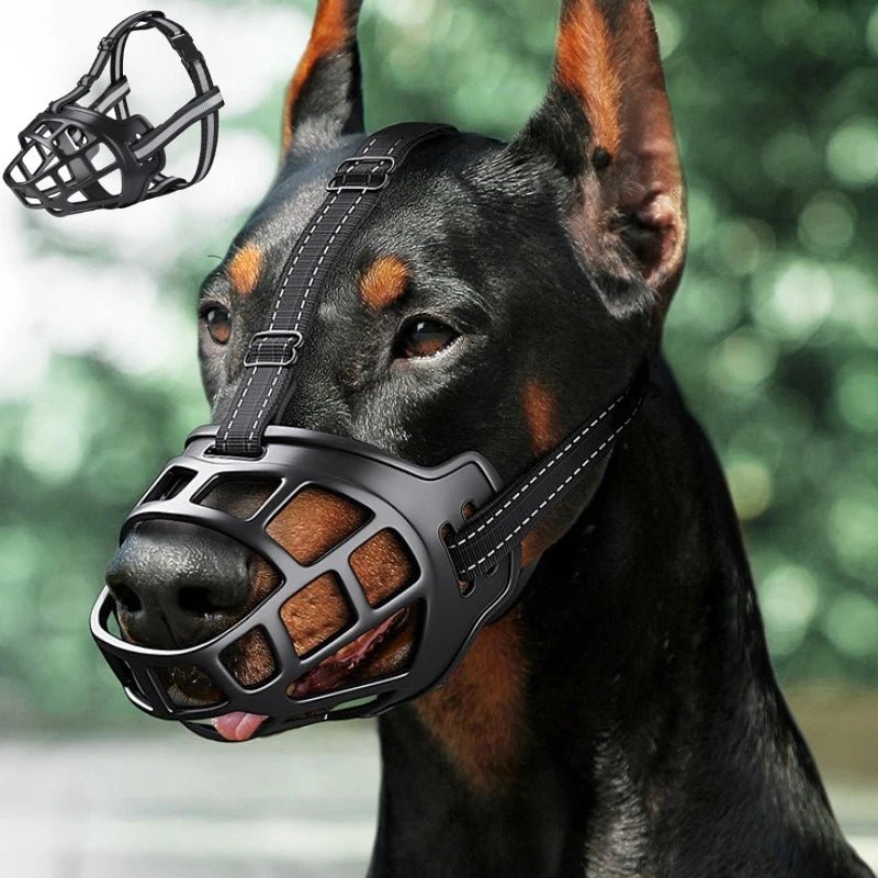 Experience premium safety and refined design with our luxury dog muzzle, crafted for ultimate protection and comfort. Made from durable, high - quality materials, this elegant muzzle ensures secure fit while allowing easy breathing and comfort for your dog. - Luxempirez