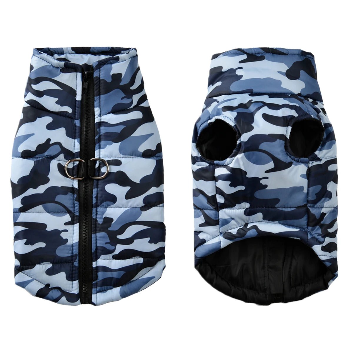 Give your dog a stylish edge with this durable camouflage jacket. Made from high - quality, weather - resistant fabric, it provides warmth and comfort for outdoor walks, adventures, and chilly days. The lightweight design ensures easy movement. - Luxempirez