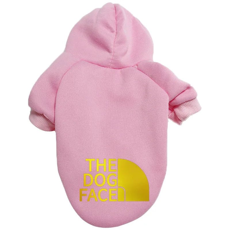 Give your dog a touch of streetwear style with our "The Dog Face" hoodie! Inspired by iconic fashion brands, this cozy and fun hoodie is available in vibrant red and classic black. Perfect for walks, social media photos, and keeping your furry friend warm - Luxempirez