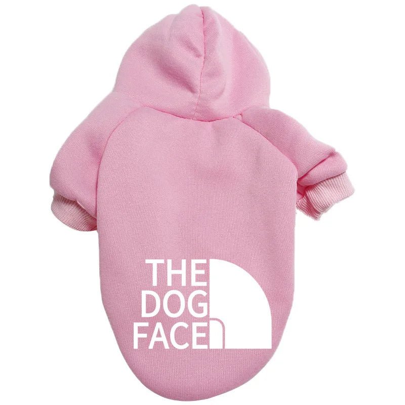 Give your dog a touch of streetwear style with our "The Dog Face" hoodie! Inspired by iconic fashion brands, this cozy and fun hoodie is available in vibrant red and classic black. Perfect for walks, social media photos, and keeping your furry friend warm - Luxempirez