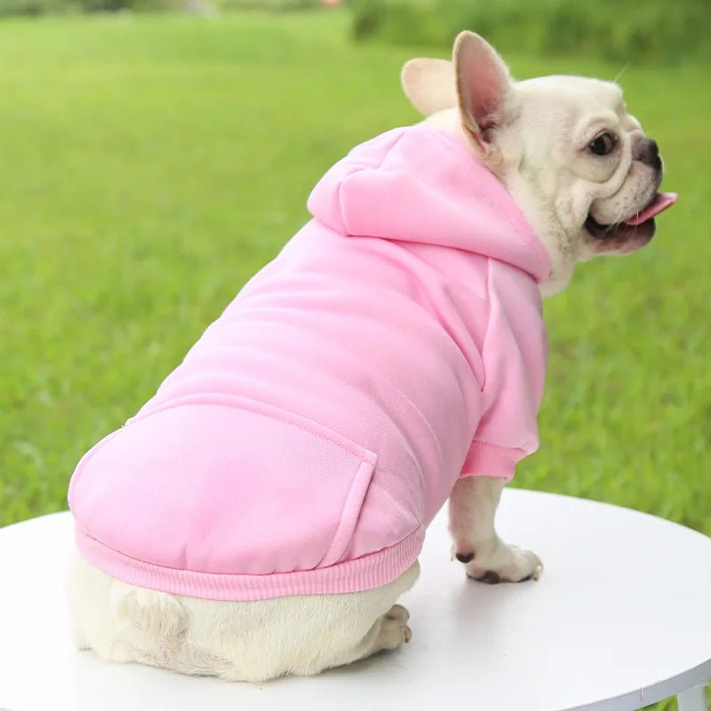 Give your dog a wardrobe essential with this ultra‑soft luxury hoodie, designed for everyday comfort and effortless style. The plush fabric and cozy hood keep your pup warm on cooler days. - Luxempirez