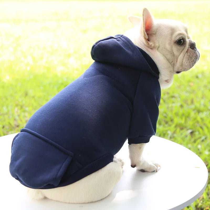 Give your dog a wardrobe essential with this ultra‑soft luxury hoodie, designed for everyday comfort and effortless style. The plush fabric and cozy hood keep your pup warm on cooler days. - Luxempirez