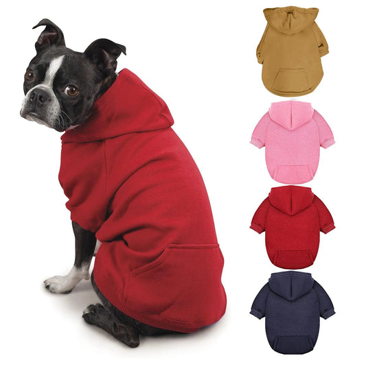 Give your dog a wardrobe essential with this ultra‑soft luxury hoodie, designed for everyday comfort and effortless style. The plush fabric and cozy hood keep your pup warm on cooler days. - Luxempirez