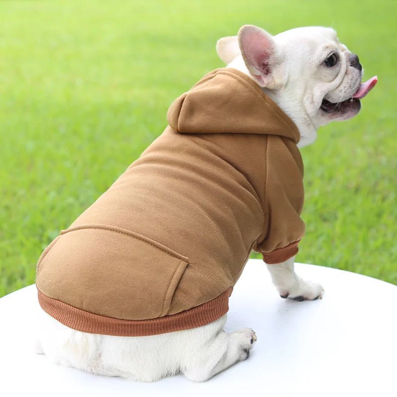 Give your dog a wardrobe essential with this ultra‑soft luxury hoodie, designed for everyday comfort and effortless style. The plush fabric and cozy hood keep your pup warm on cooler days. - Luxempirez