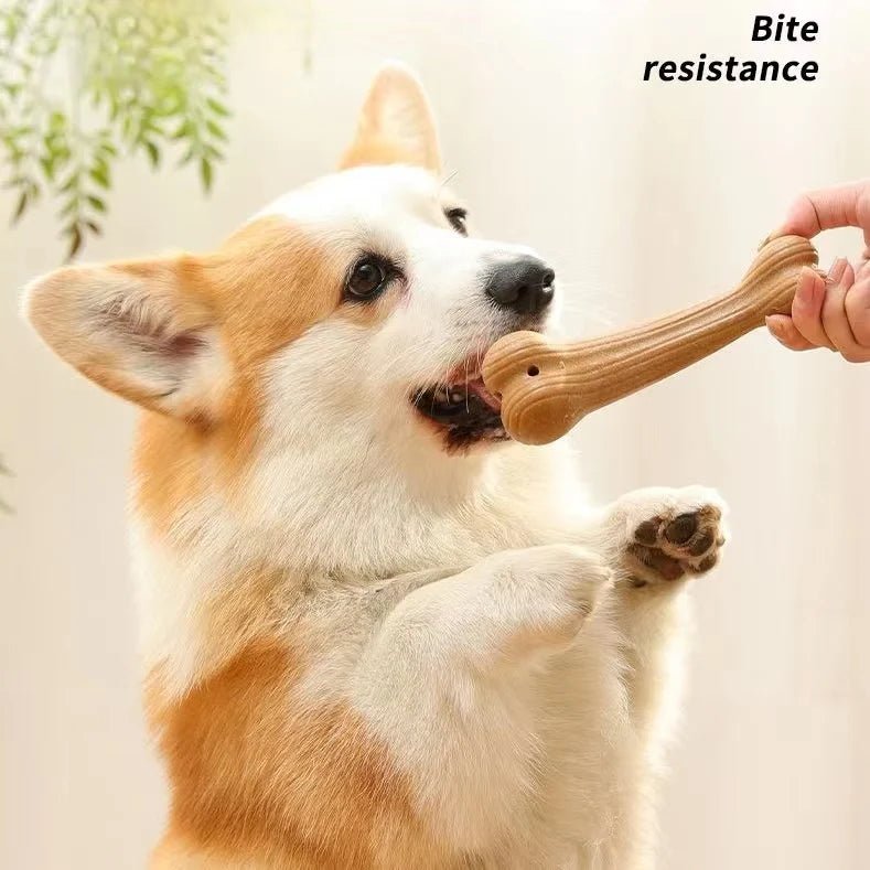 Give your dog hours of chewing satisfaction with this natural wood - inspired grinding stick! Not only does it help clean teeth and support dental health, but its clever hollow design allows you to stuff treats inside for added fun and mental stimulation. - Luxempirez