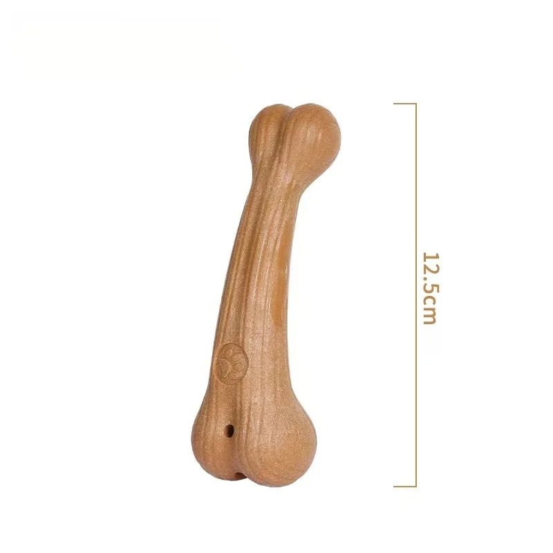 Give your dog hours of chewing satisfaction with this natural wood - inspired grinding stick! Not only does it help clean teeth and support dental health, but its clever hollow design allows you to stuff treats inside for added fun and mental stimulation. - Luxempirez