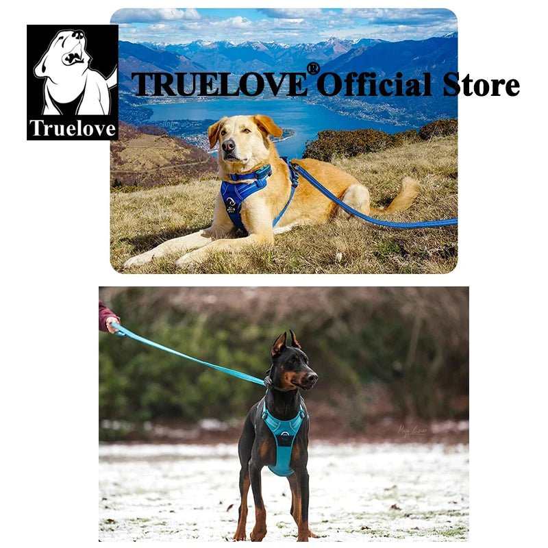 Give your dog the comfort and safety they deserve with the Truelove premium harness! Its ergonomic design relieves neck pressure and guarantees a perfect fit for every walk. Made from durable, breathable materials. - Luxempirez