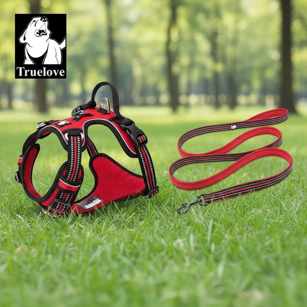 Give your dog the comfort and safety they deserve with the Truelove premium harness! Its ergonomic design relieves neck pressure and guarantees a perfect fit for every walk. Made from durable, breathable materials. - Luxempirez