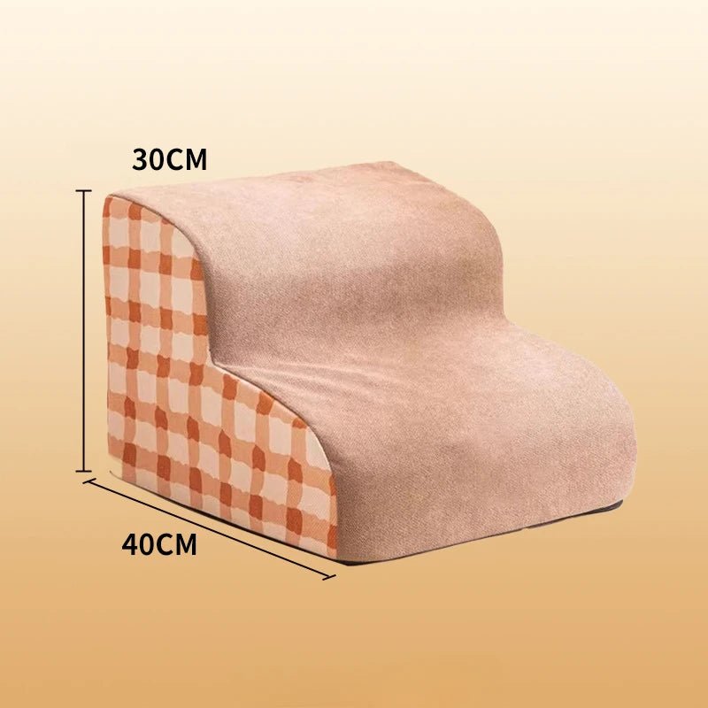 Give your pet safe, easy access to the sofa or bed with these soft foam stairs. The gentle, anti - slip steps protect joints and are perfect for puppies, small dogs, senior pets, or those with mobility issues. - Luxempirez