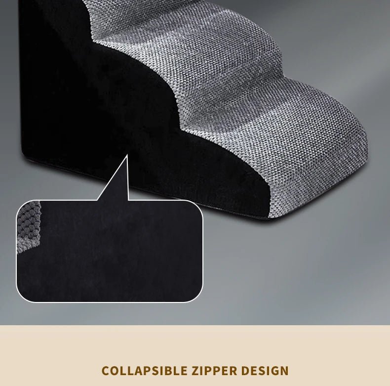 Give your pet safe, easy access to the sofa or bed with these soft foam stairs. The gentle, anti - slip steps protect joints and are perfect for puppies, small dogs, senior pets, or those with mobility issues. - Luxempirez