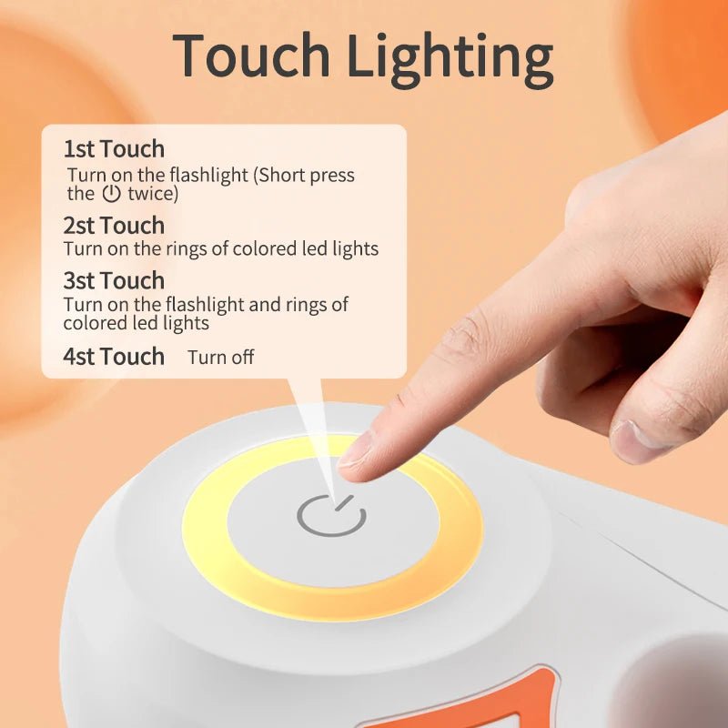 Give your pet walks a modern upgrade with this Double - Sided RGB Light Ring Leash! This stylish retractable leash features five - color LED lights for added visibility and safety during night walks. Enjoy both fun and peace of mind - Luxempirez