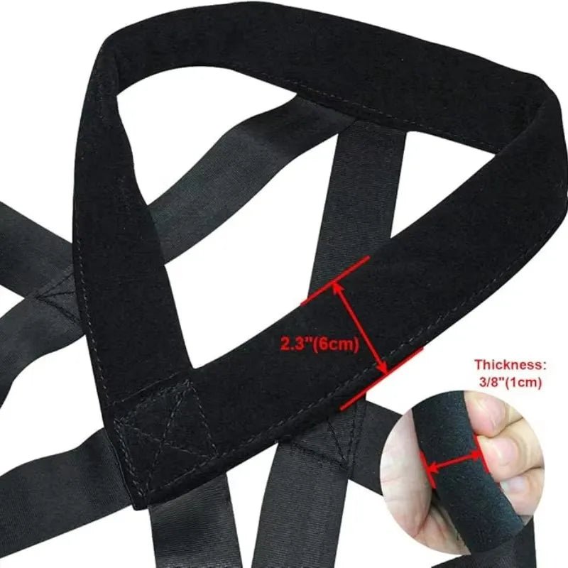 Laisse d'entraînement à la traction robuste avec ceinture de sécurité de traîneau conçue pour les grands chiens de travail et à haute énergie qui aiment tirer et travailler avec un harnais. - Luxempirez