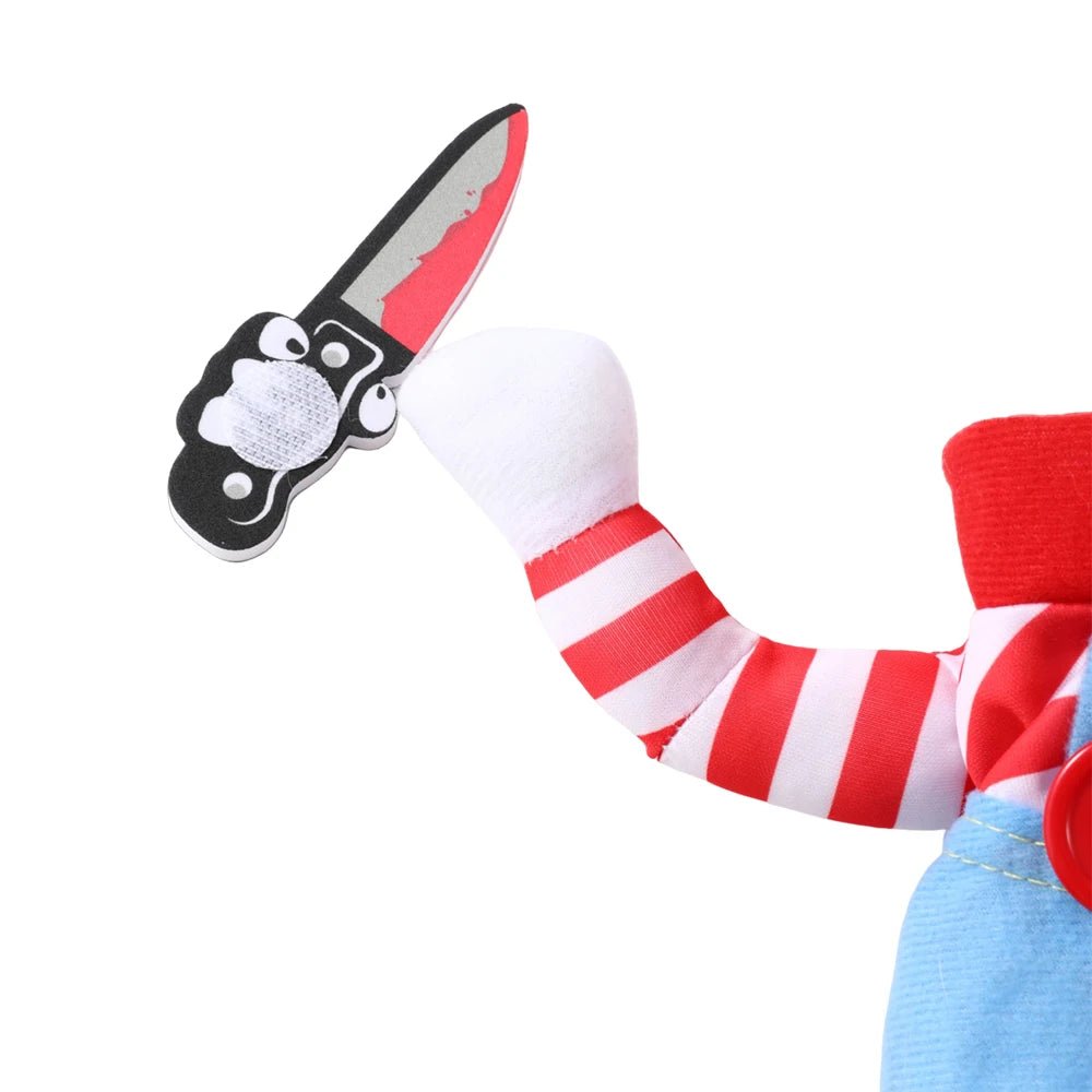 Hilarious knife‑wielding chef costume that instantly turns your sweet cat or dog into the star of every Halloween party, photo shoot, or TikTok video. - Luxempirez