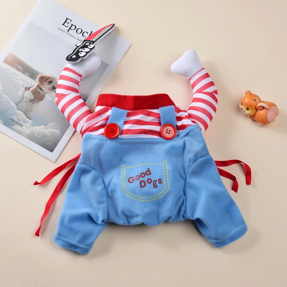 Hilarious knife‑wielding chef costume that instantly turns your sweet cat or dog into the star of every Halloween party, photo shoot, or TikTok video. - Luxempirez