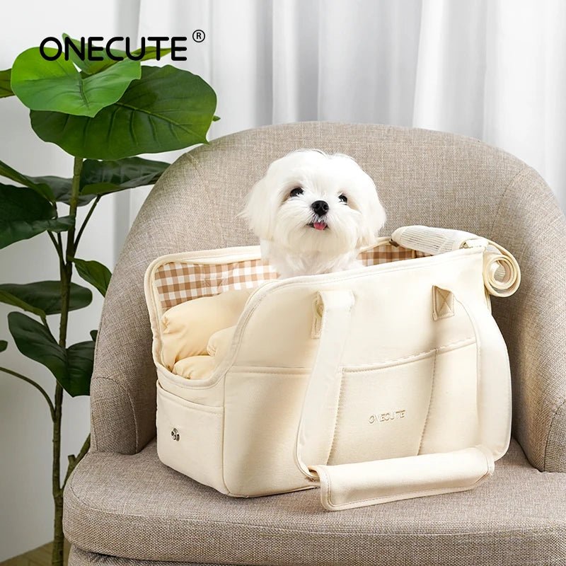Introduce your pet to the world of sophisticated travel with the luxurious ONECUTE dog carrier bag a flawless fusion of elegance, comfort, and practicality for the modern lifestyle. - Luxempirez