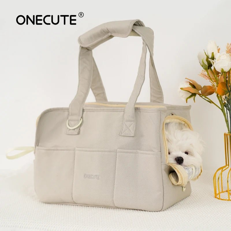 Introduce your pet to the world of sophisticated travel with the luxurious ONECUTE dog carrier bag a flawless fusion of elegance, comfort, and practicality for the modern lifestyle. - Luxempirez