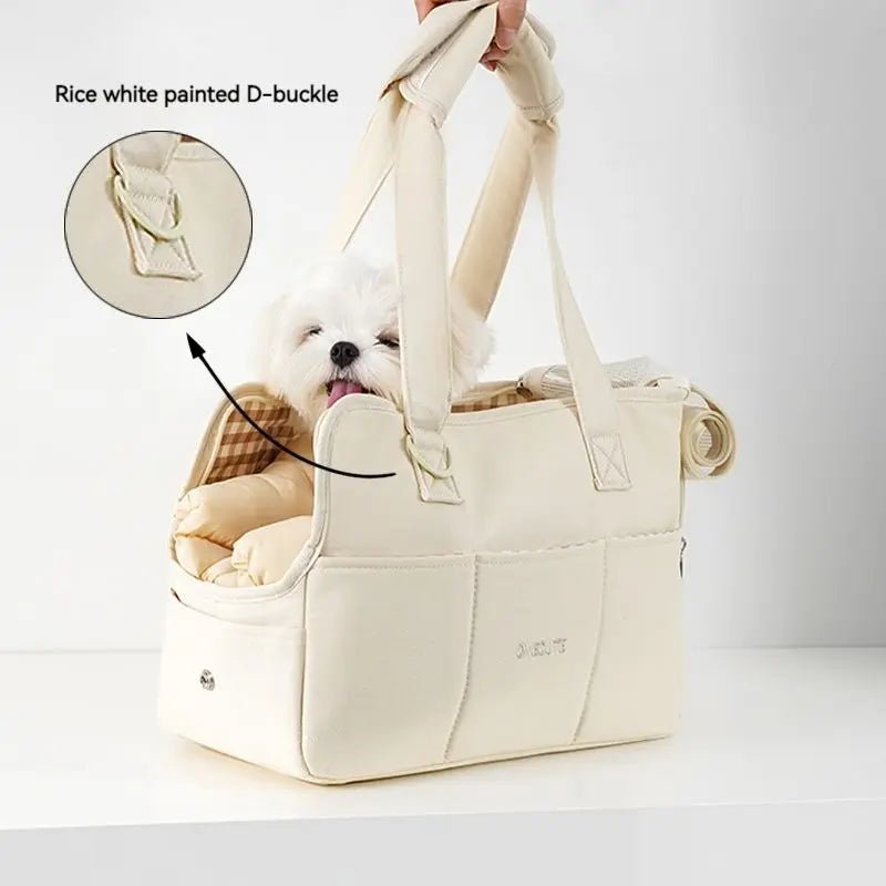 Introduce your pet to the world of sophisticated travel with the luxurious ONECUTE dog carrier bag a flawless fusion of elegance, comfort, and practicality for the modern lifestyle. - Luxempirez