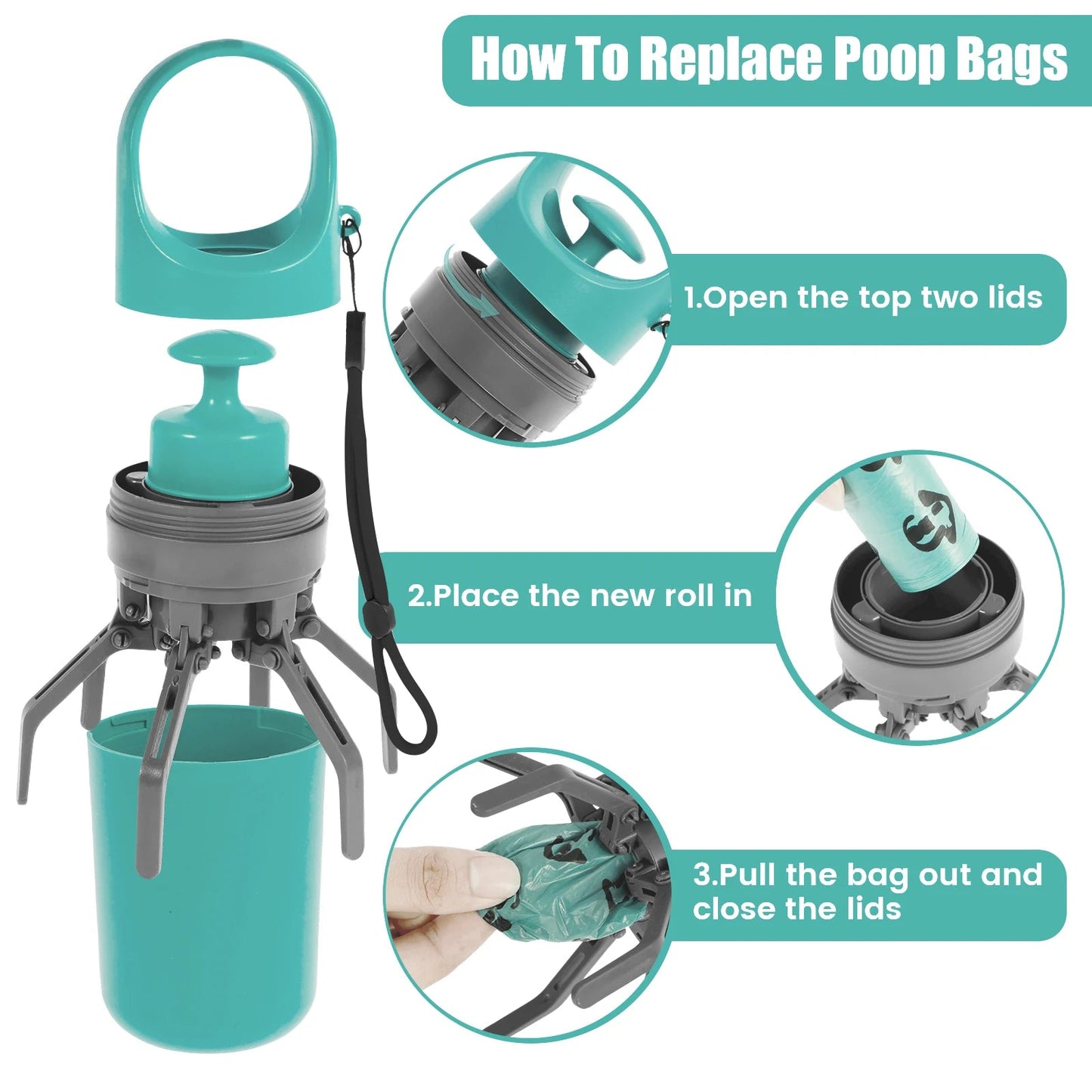 Keep every walk clean and classy with this premium dog poop scooper and bag dispenser. - Luxempirez