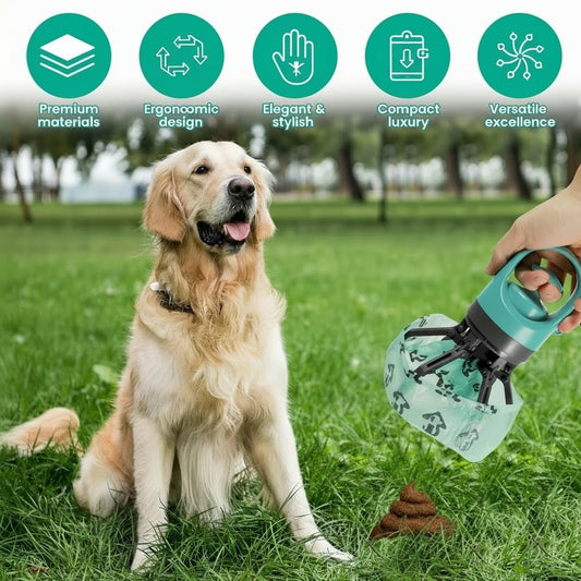 Keep every walk clean and classy with this premium dog poop scooper and bag dispenser. - Luxempirez