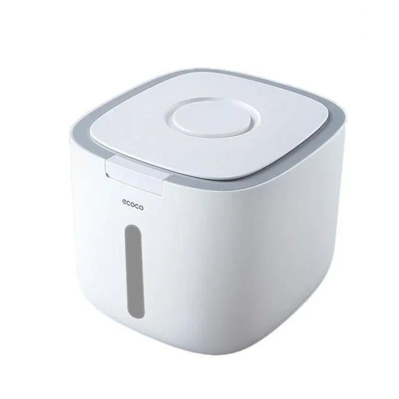 Keep your pet’s food fresh, dry, and organized with this airtight storage container, designed for dog and cat owners who want a clean and stylish feeding area. - Luxempirez