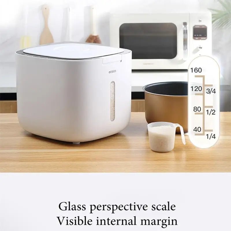 Keep your pet’s food fresh, dry, and organized with this airtight storage container, designed for dog and cat owners who want a clean and stylish feeding area. - Luxempirez