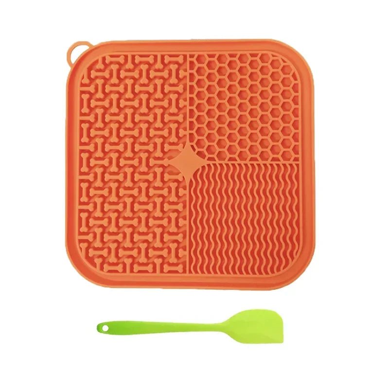 Tapis de léchage à alimentation lente pour chiens et chats Coussin à lécher en silicone de qualité alimentaire de qualité supérieure avec de fortes ventouses, conçu pour calmer les animaux de compagnie, réduire l'anxiété et ralentir l'alimentation pour une digestion plus saine. - Luxempirez