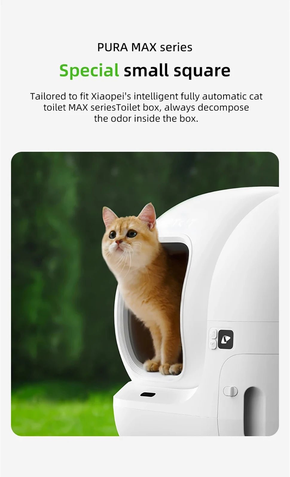 Les cubes désodorisants N50 gardent votre bac à litière PETKIT PURA MAX impeccablement frais grâce à un contrôle efficace des odeurs sans danger pour les animaux qui dure jusqu'à 30 jours par cube - Luxempirez