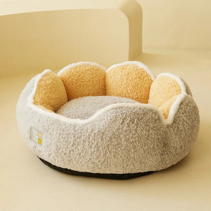 Offer your four - legged companion an exquisite retreat with this premium calming dog bed where comfort meets elegance for pets who deserve the very best. Designed with plush, vegan faux fur and a generously deep sleeping area. - Luxempirez