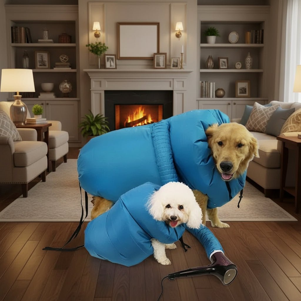 Portable Pet Drying Bag the easiest way to dry your dog or cat after a bath, rainy walk or swim while keeping your home clean and fur‑free. - Luxempirez