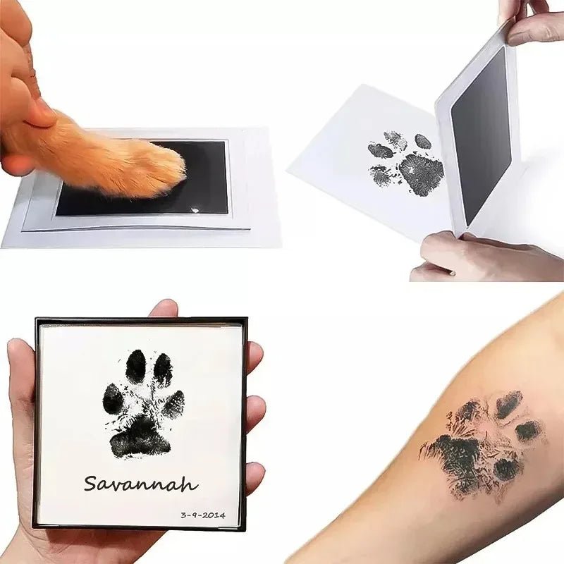 Press, print, cherish: This inkless pad transfers a clear paw print to paper without touching your pet's paw, keeping everything spotless and safe. Ideal for birthdays, memorials, or fun keepsakes with zero mess or worry. - Luxempirez