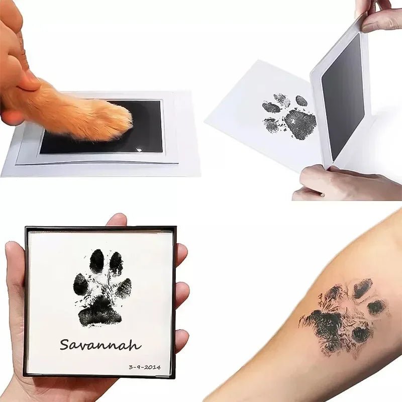 Press, print, cherish: This inkless pad transfers a clear paw print to paper without touching your pet's paw, keeping everything spotless and safe. Ideal for birthdays, memorials, or fun keepsakes with zero mess or worry. - Luxempirez