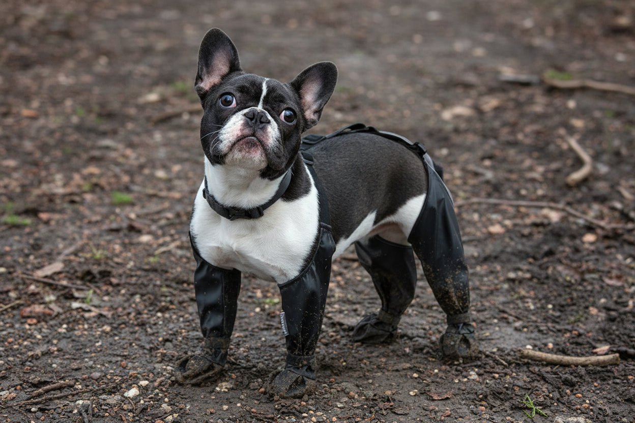 Protect your dog's paws from rain, snow, and rough terrain with these Adjustable Waterproof Dog Boots. Designed for outdoor hikes and winter walks, they keep pets safe and comfortable on any adventure. - Luxempirez
