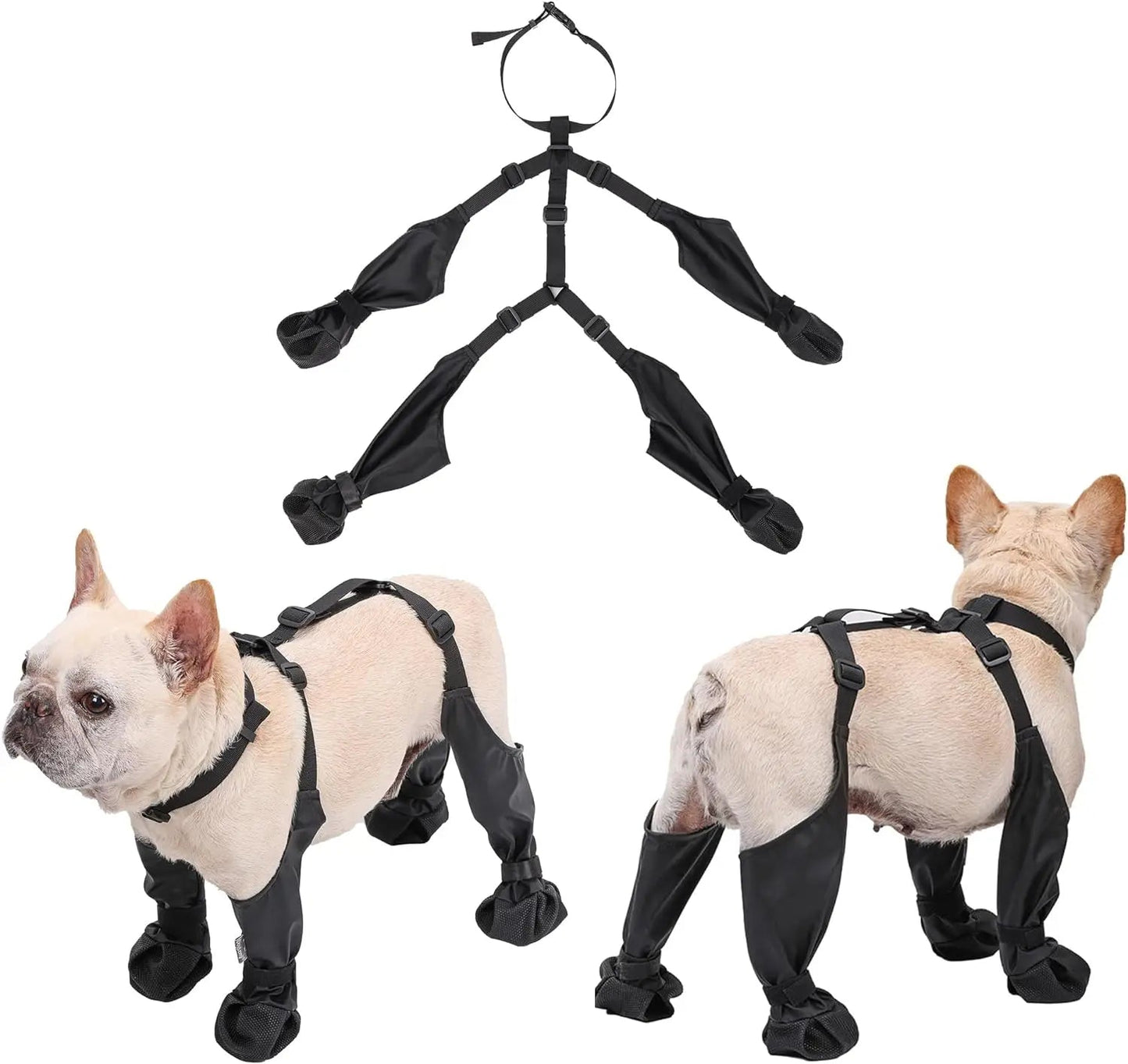 Protect your dog's paws from rain, snow, and rough terrain with these Adjustable Waterproof Dog Boots. Designed for outdoor hikes and winter walks, they keep pets safe and comfortable on any adventure. - Luxempirez