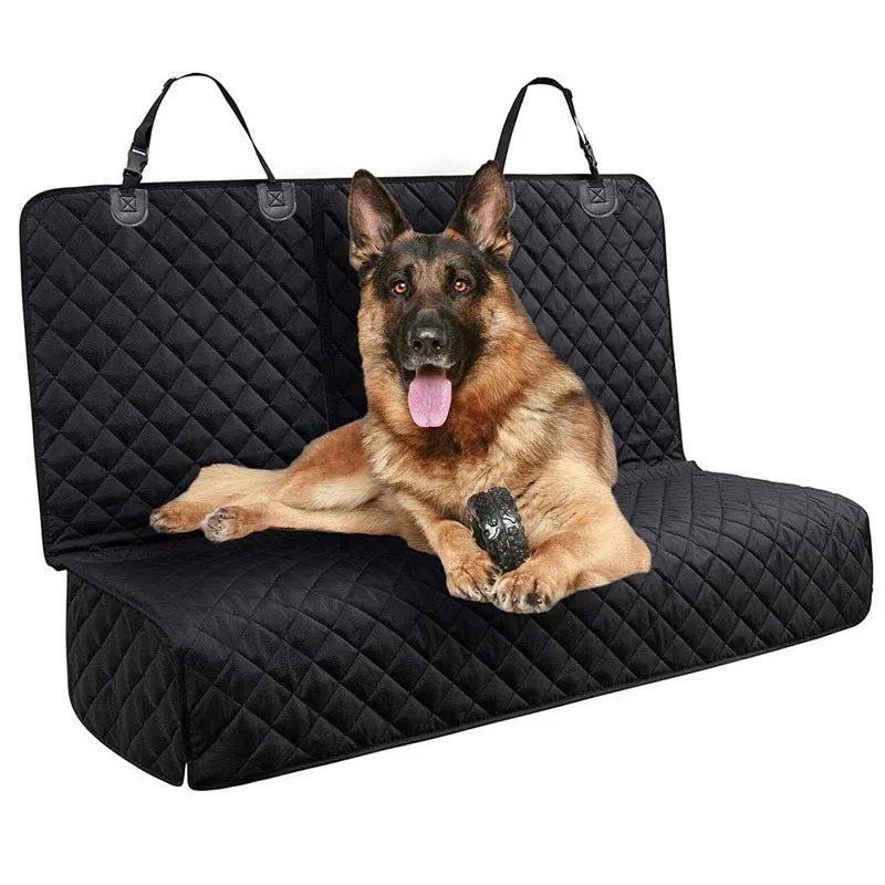 Quilted waterproof back‑seat dog cover that keeps your car clean and your dog comfortable on every trip. - Luxempirez