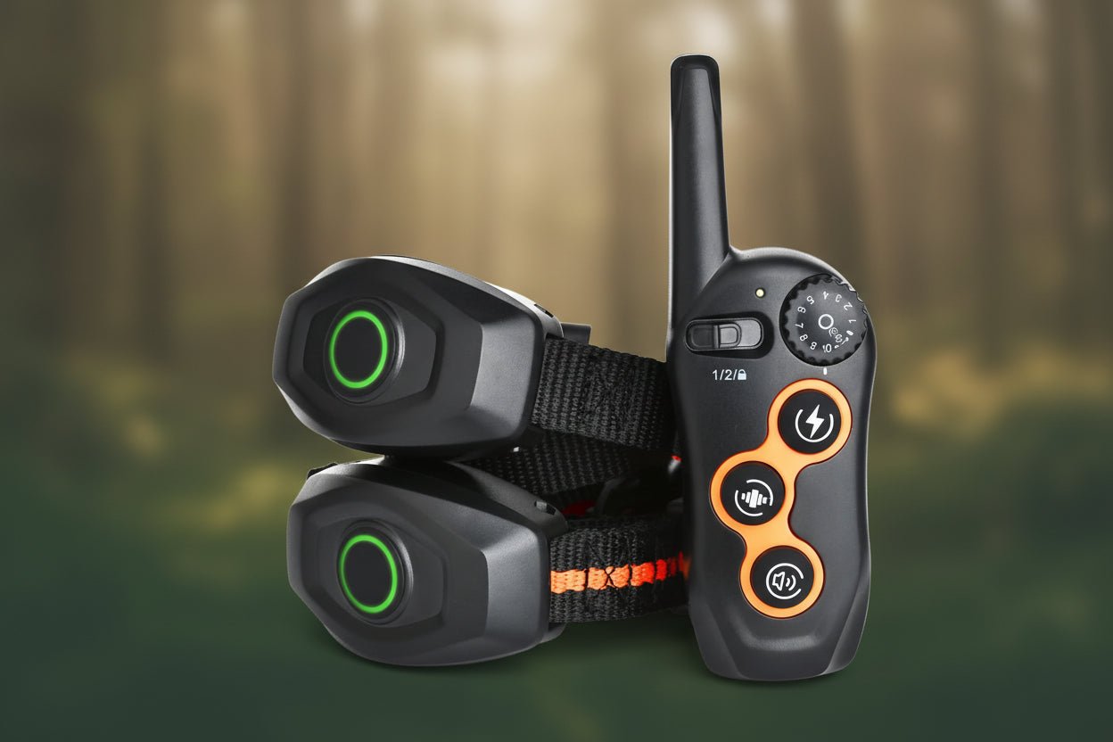 Collier de dressage à distance pour chien – Système étanche et rechargeable pour un contrôle sûr et efficace des aboiements et de l'obéissance. - Luxempirez