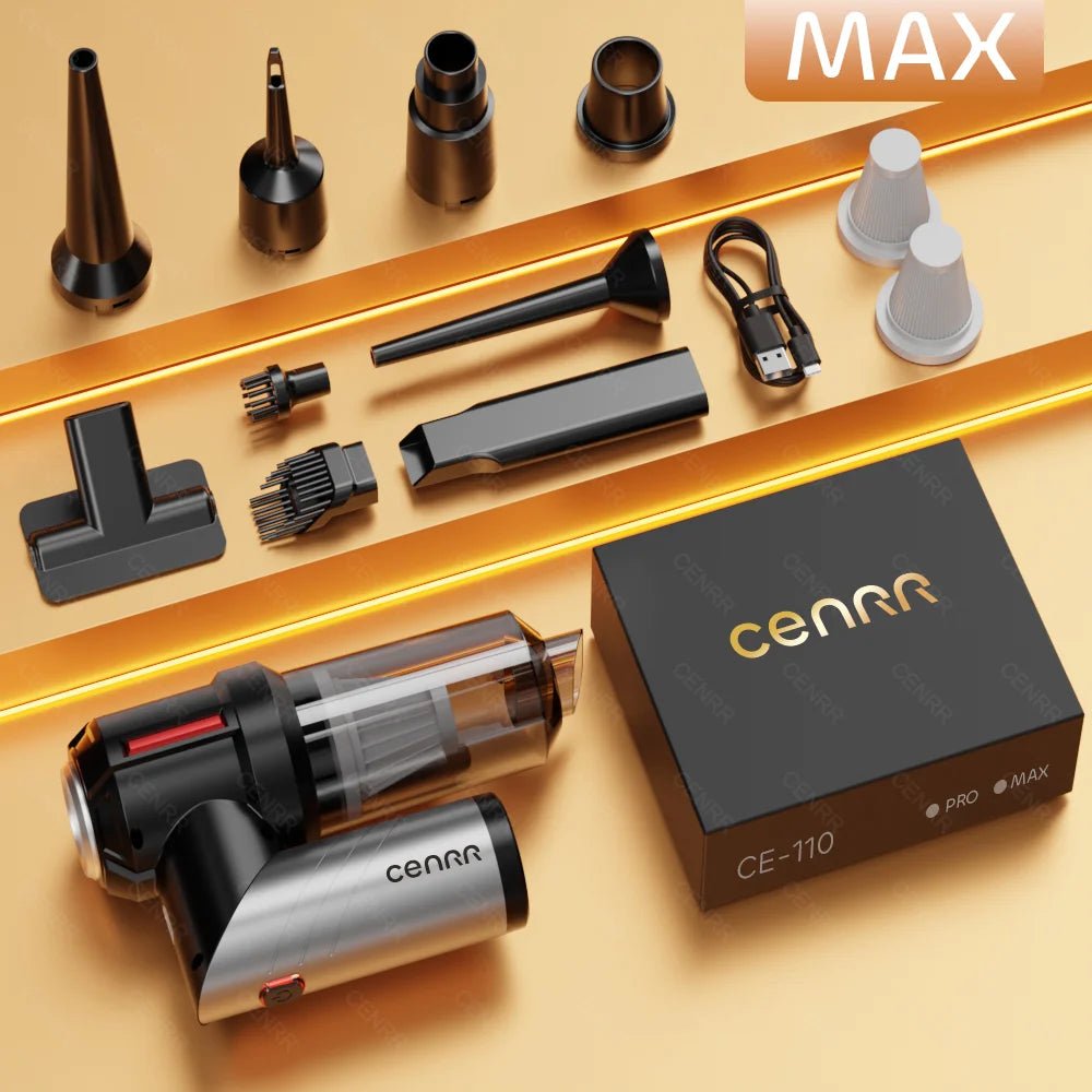 Say goodbye to pet hair in your car with the CENRR car vacuum cleaner! Designed for powerful suction, this vacuum comes with special attachments that make removing animal hair from seats, carpets, and hard - to - reach places effortless. - Luxempirez