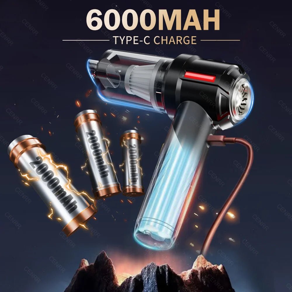 Say goodbye to pet hair in your car with the CENRR car vacuum cleaner! Designed for powerful suction, this vacuum comes with special attachments that make removing animal hair from seats, carpets, and hard - to - reach places effortless. - Luxempirez