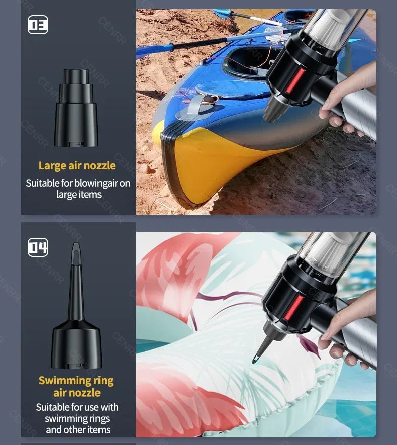 Say goodbye to pet hair in your car with the CENRR car vacuum cleaner! Designed for powerful suction, this vacuum comes with special attachments that make removing animal hair from seats, carpets, and hard - to - reach places effortless. - Luxempirez