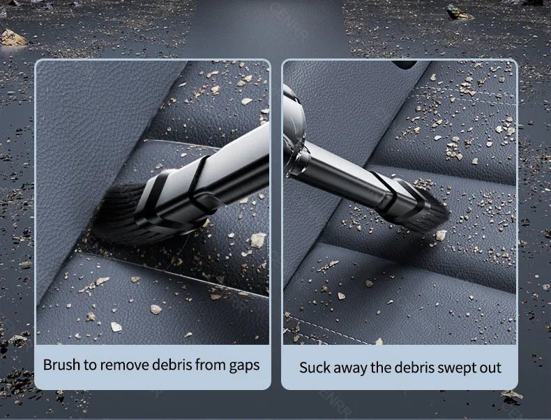 Say goodbye to pet hair in your car with the CENRR car vacuum cleaner! Designed for powerful suction, this vacuum comes with special attachments that make removing animal hair from seats, carpets, and hard - to - reach places effortless. - Luxempirez