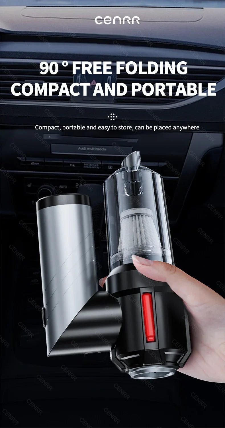 Say goodbye to pet hair in your car with the CENRR car vacuum cleaner! Designed for powerful suction, this vacuum comes with special attachments that make removing animal hair from seats, carpets, and hard - to - reach places effortless. - Luxempirez