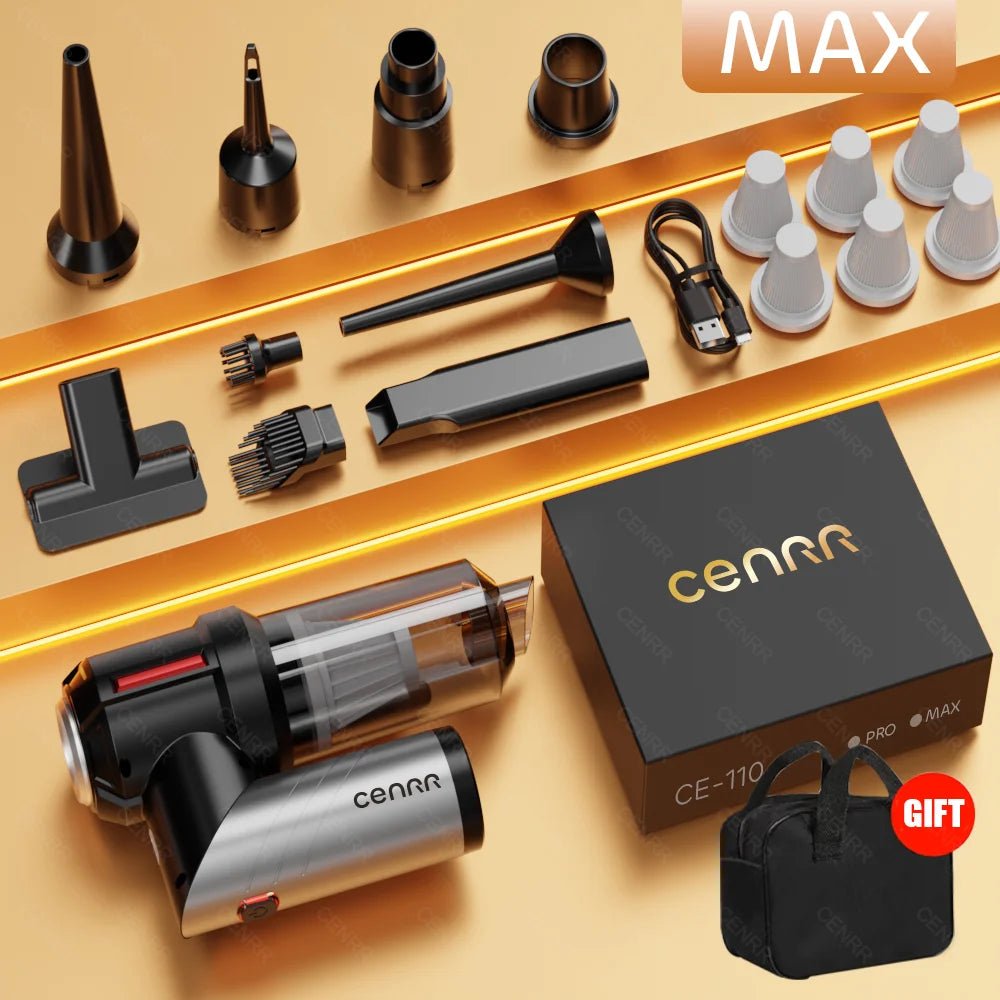 Say goodbye to pet hair in your car with the CENRR car vacuum cleaner! Designed for powerful suction, this vacuum comes with special attachments that make removing animal hair from seats, carpets, and hard - to - reach places effortless. - Luxempirez