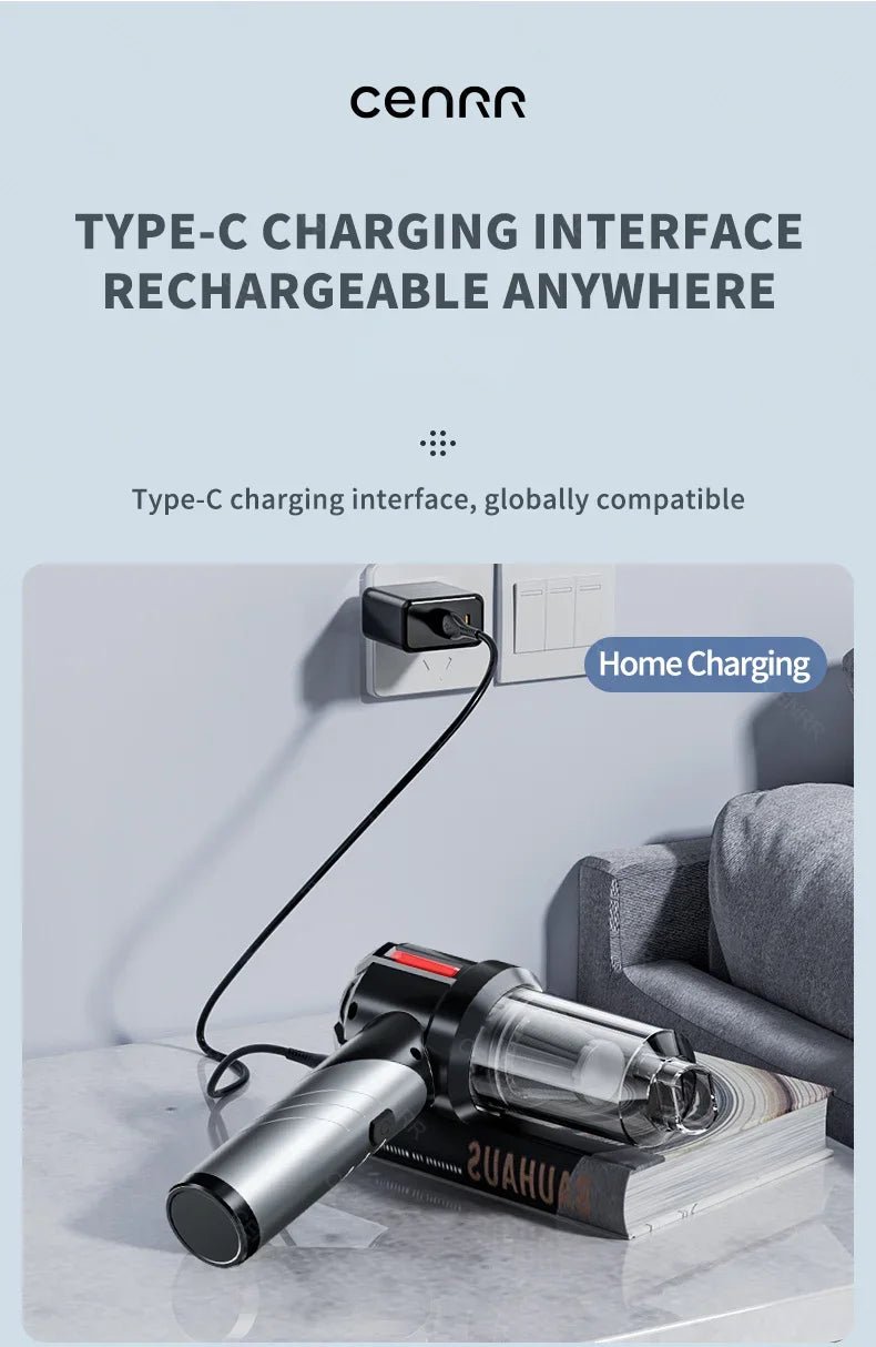 Say goodbye to pet hair in your car with the CENRR car vacuum cleaner! Designed for powerful suction, this vacuum comes with special attachments that make removing animal hair from seats, carpets, and hard - to - reach places effortless. - Luxempirez
