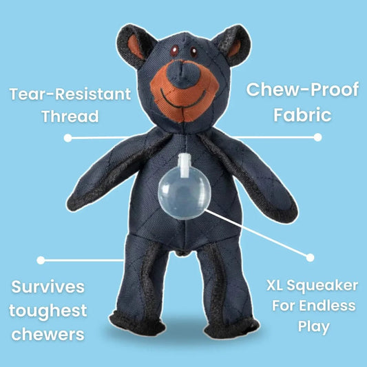 Say goodbye to shredded toys and hello to long‑lasting fun. Bear 2.0 is made for extreme chewers, combining a tough chew‑resistant body with an engaging squeaker to keep your dog entertained, stimulated, and away from your shoes and furniture. - Luxempirez