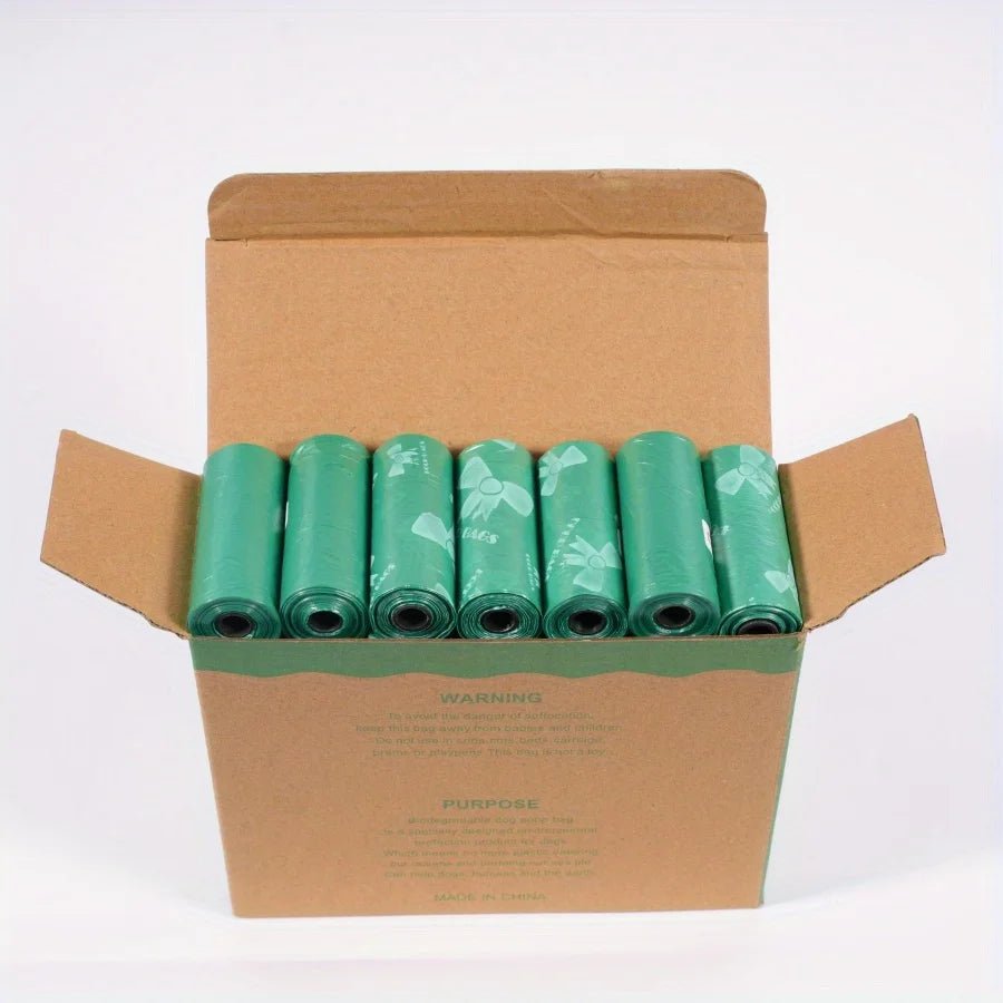 Stock up once and stay ready with this value pack of green poop bag rolls, offering strong, leakproof protection for hundreds of cleanups. - Luxempirez