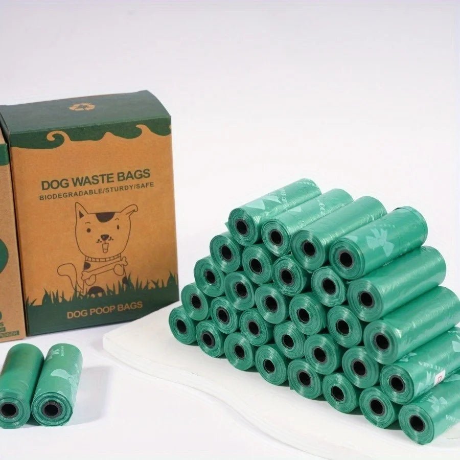 Stock up once and stay ready with this value pack of green poop bag rolls, offering strong, leakproof protection for hundreds of cleanups. - Luxempirez