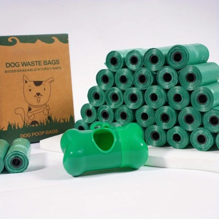 Stock up once and stay ready with this value pack of green poop bag rolls, offering strong, leakproof protection for hundreds of cleanups. - Luxempirez