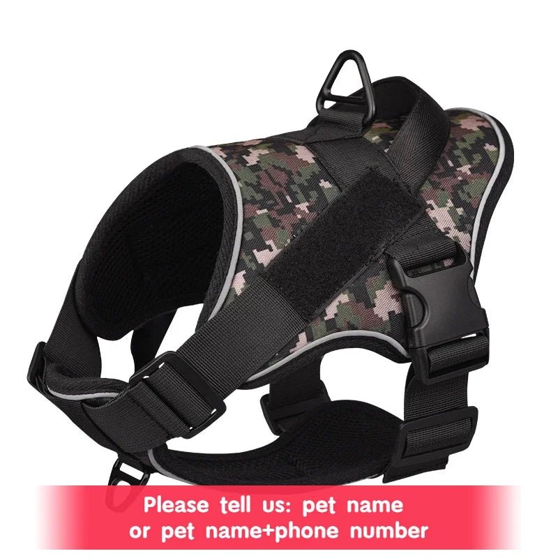 Style avec notre harnais exclusif pour chien d'assistance méticuleusement conçu pour les propriétaires d'animaux exigeants qui exigent le meilleur pour leurs compagnons à quatre pattes. Doté d'un design sophistiqué d'inspiration militaire - Luxempirez